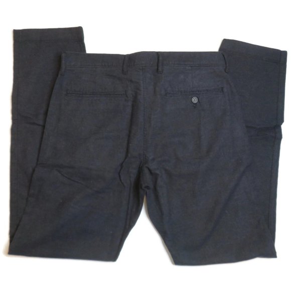 J Crew 484 Slim Fit 32 x 32 Brushed Twill Pants New Dark Green Navy Blue Chino - Picture 8 of 10